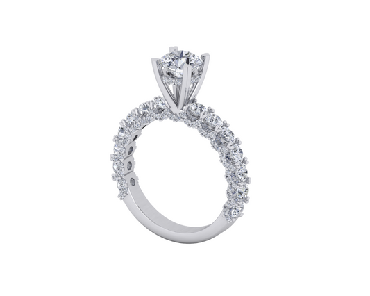 18K WHITE GOLD NATURAL DIAMOND RING NL232.2021.C 