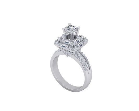 18K WHITE GOLD NATURAL DIAMOND RING NL236.2021.C 